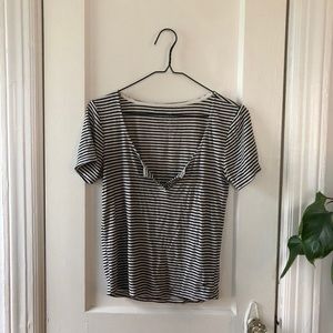 Striped American Eagle Henley
